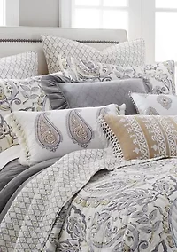 Tamsin Gray Full/Queen Quilt Set