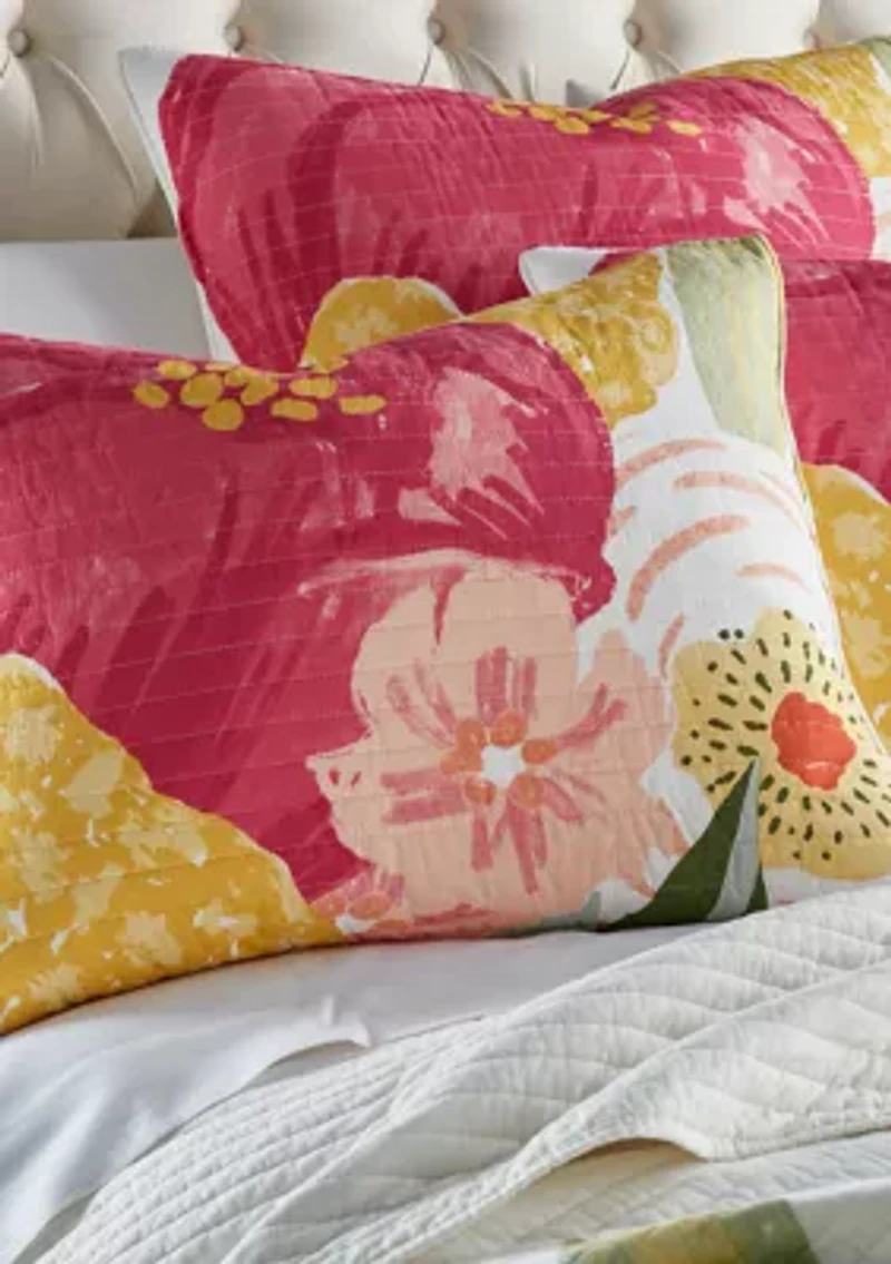 Grandiflora Full/Queen Quilt Set