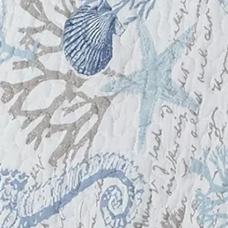 Galapagos Blue Full/Queen Quilt Set