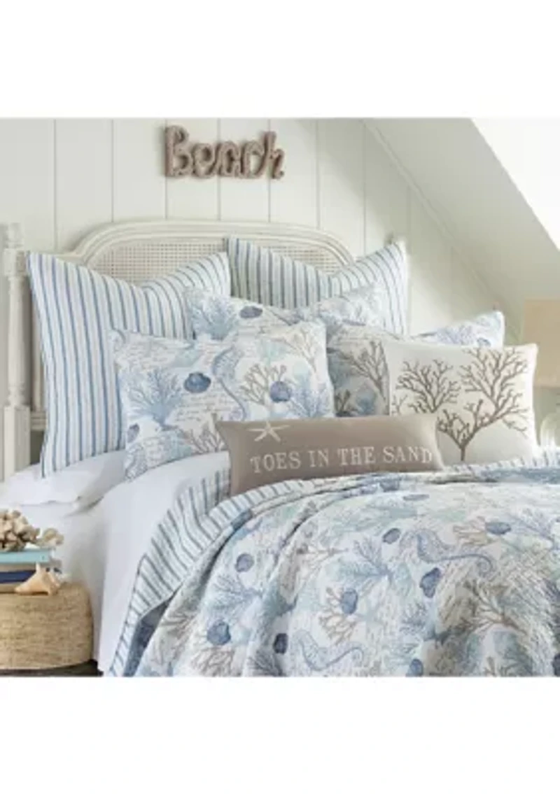 Galapagos Blue Full/Queen Quilt Set