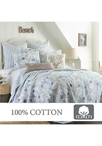 Galapagos Blue Full/Queen Quilt Set