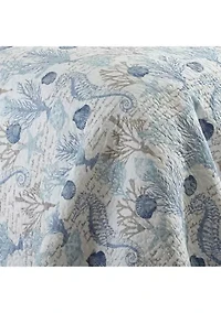 Galapagos Blue Full/Queen Quilt Set