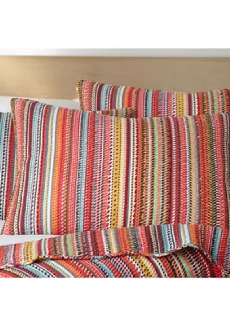 Uluru Stripe Full/Queen Quilt Set