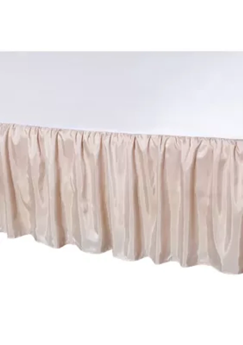 Blush Dupioni Full Dust Ruffle