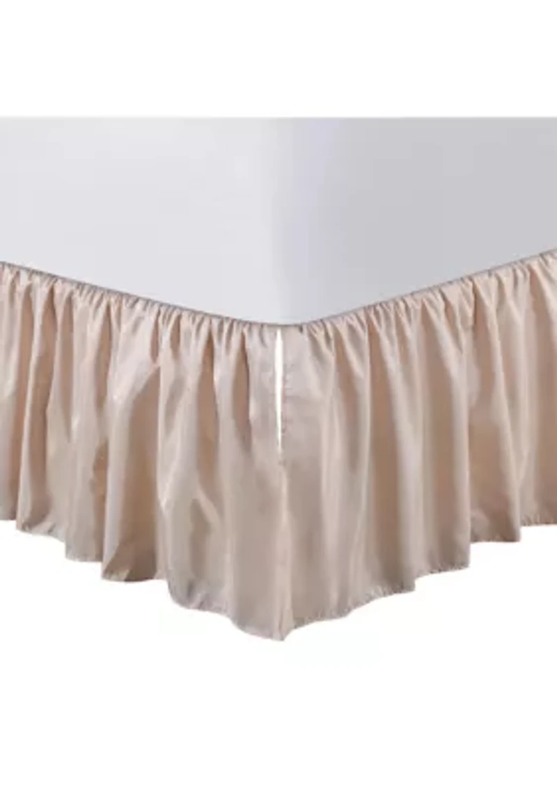 Blush Dupioni Full Dust Ruffle