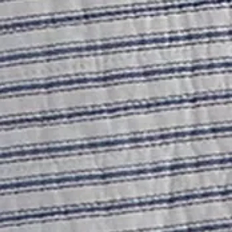 Tobago Stripe Blue Quilt Set