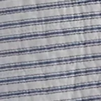 Tobago Stripe Blue Quilt Set