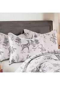 Sleigh Bells Gray Quilt