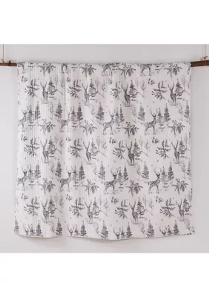 Sleigh Bells Gray Quilt