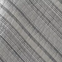 Vasari Stripe Gray Quilt Set