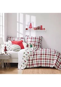 Meowy Christmas King Quilt Set