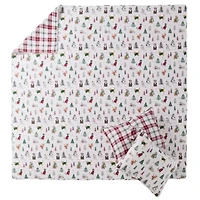 Meowy Christmas King Quilt Set