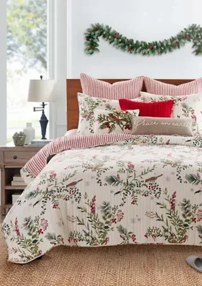 Winterberry Forest King Quilt Set