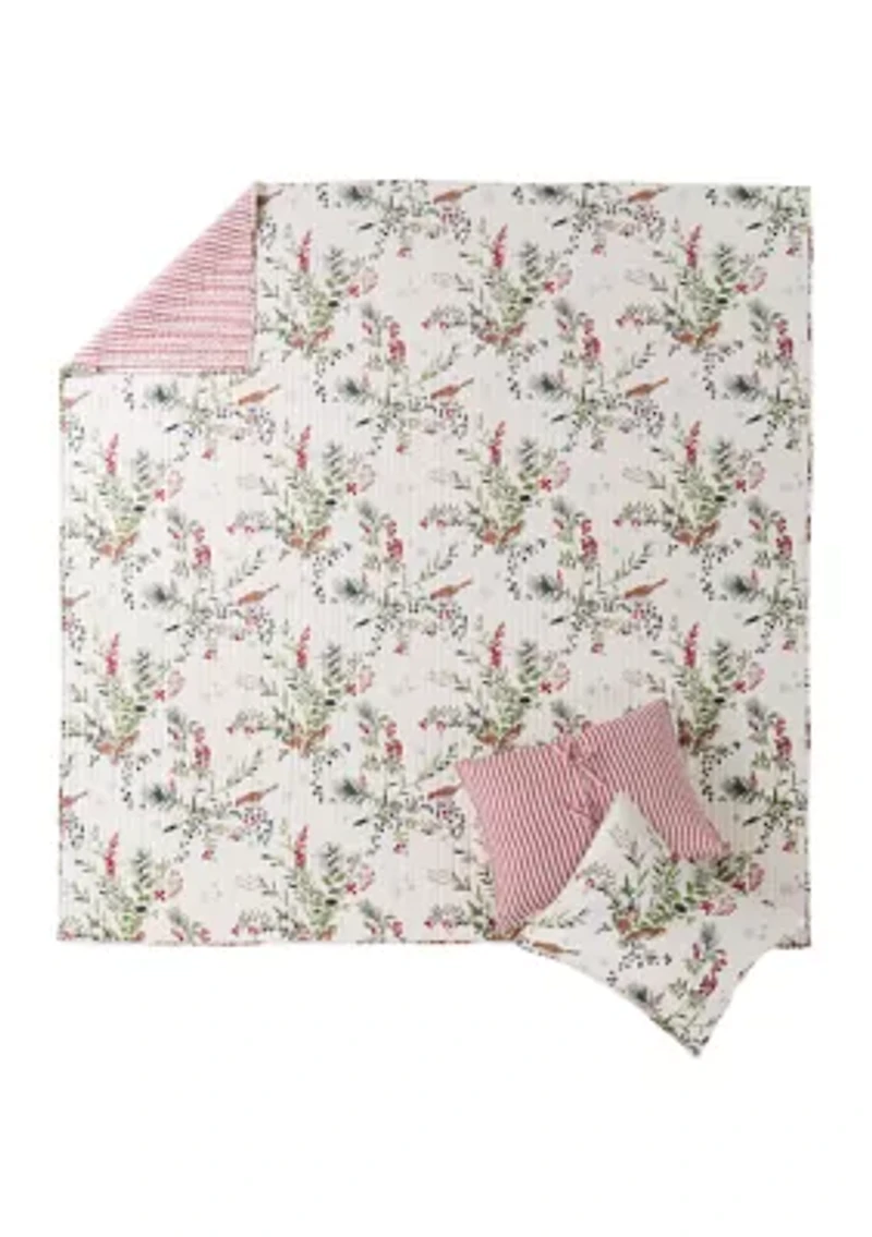 Winterberry Forest King Quilt Set