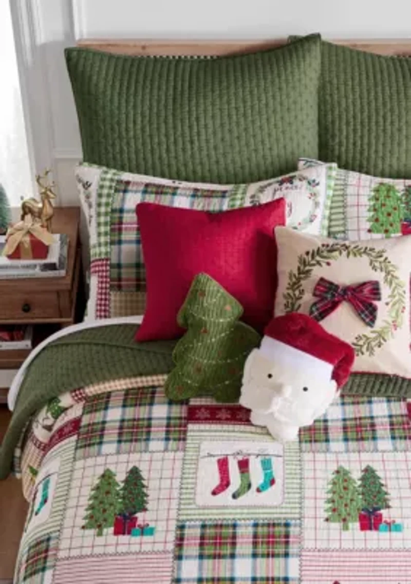 Home For Christmas Twin Quilt Set