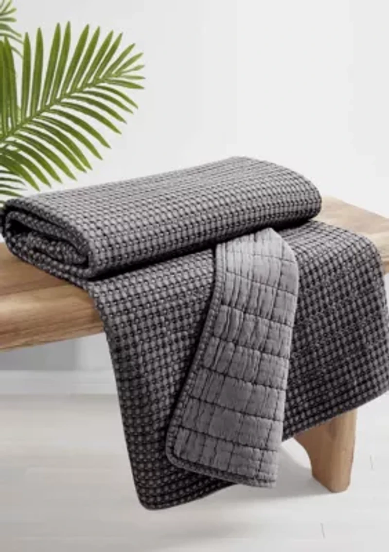 Mills Waffle Quilted Throw