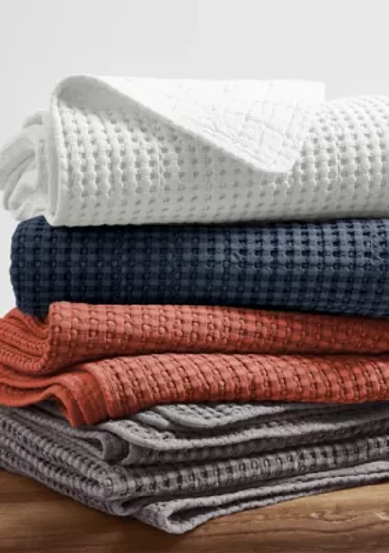 Mills Waffle Quilted Throw