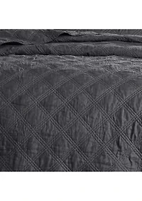 French Flax Washed Linen Quilt