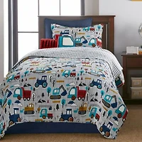 Mod Trucks Twin Quilt Set