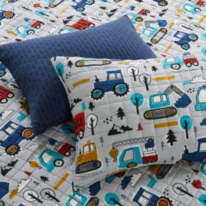 Mod Trucks Twin Quilt Set