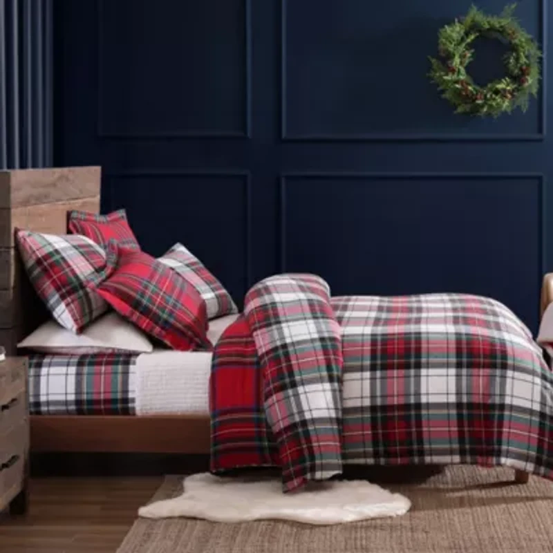 Spencer Plaid Flannel Comforter Set