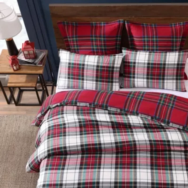 Spencer Plaid Flannel Comforter Set