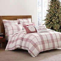 Peppermint Plaid Duvet Cover Set