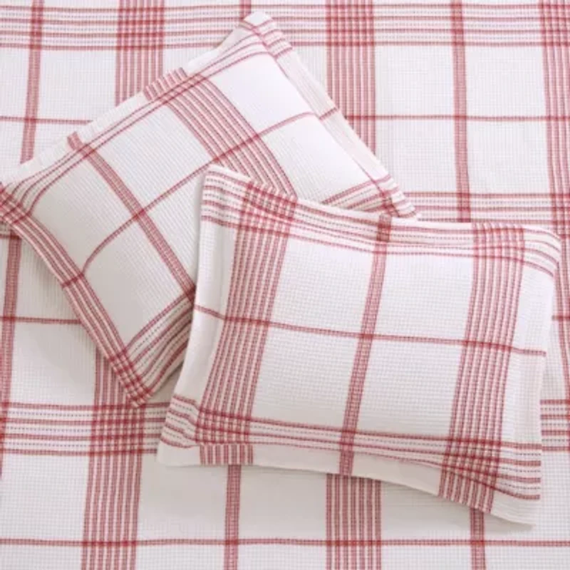 Peppermint Plaid Duvet Cover Set
