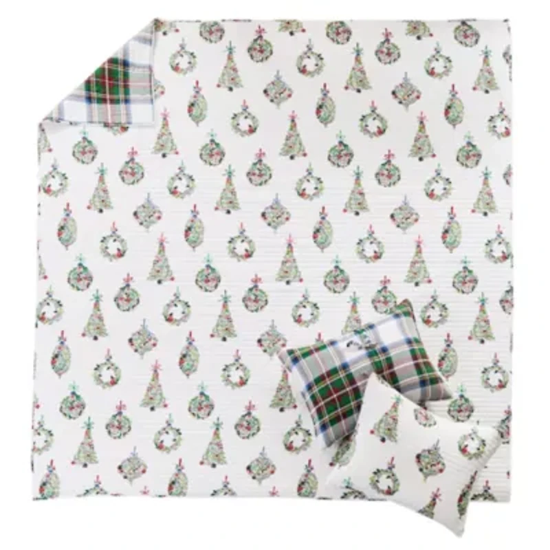 Festive Baubles Quilt Set