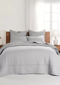 Cross Stitch Chambray Bedspread Set