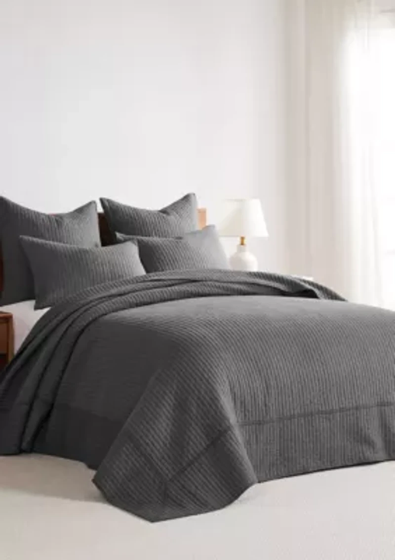 Cross Stitch Chambray Bedspread Set