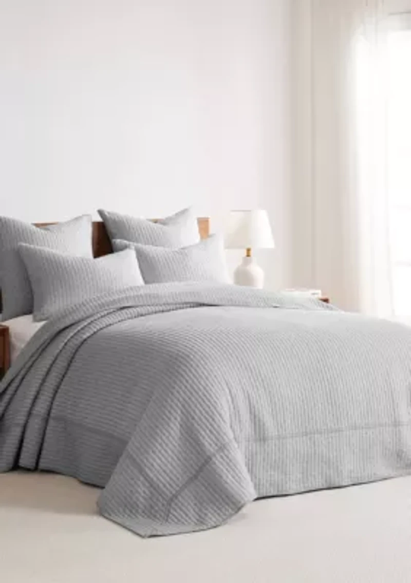Cross Stitch Chambray Bedspread Set