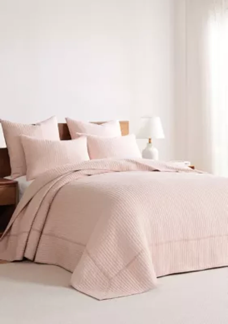 Cross Stitch Chambray Bedspread Set