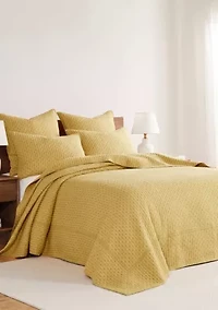 Cross Stitch Chambray Bedspread Set