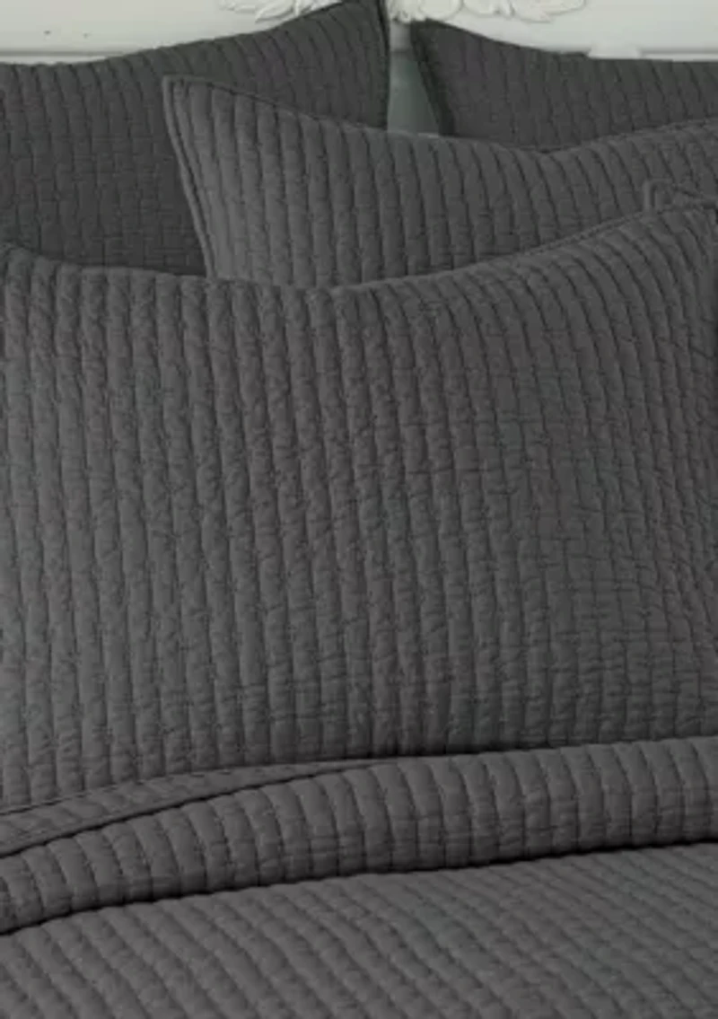 Cross Stitch Chambray Bedspread Set