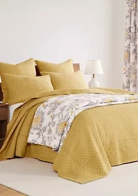 Cross Stitch Chambray Bedspread Set