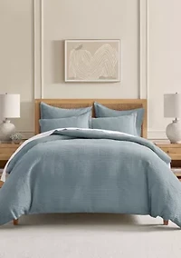 Cloud Waffle Cocoa Duvet Set