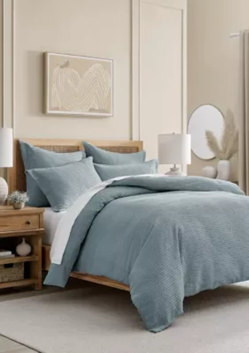 Cloud Waffle Cocoa Duvet Set