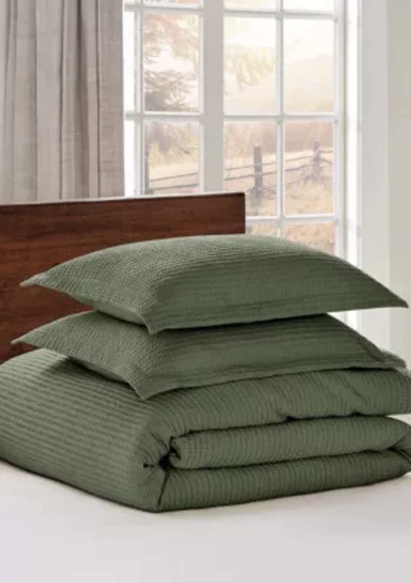 Cloud Waffle Duvet Set