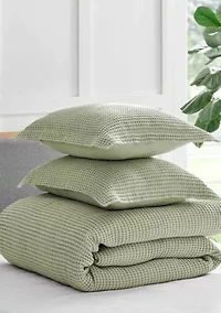 Mills Waffle Duvet Set