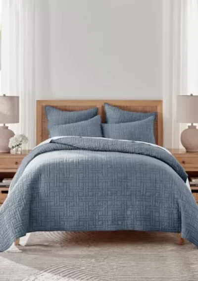 Melange Stitch Quilt Set