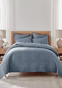 Melange Stitch Quilt Set