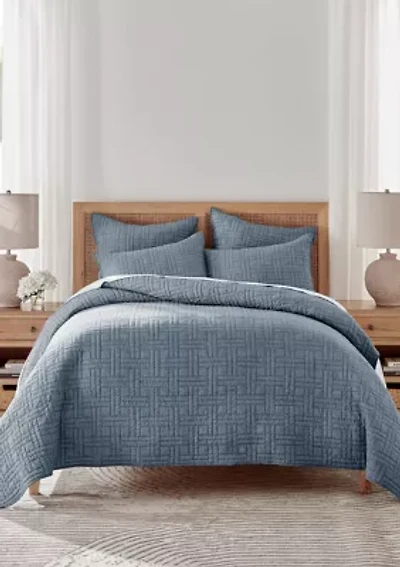 Melange Stitch Quilt Set