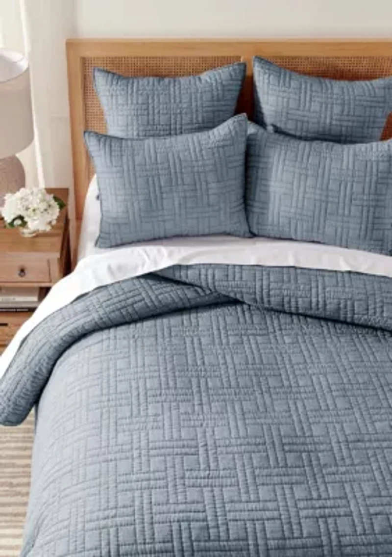 Melange Stitch Quilt Set