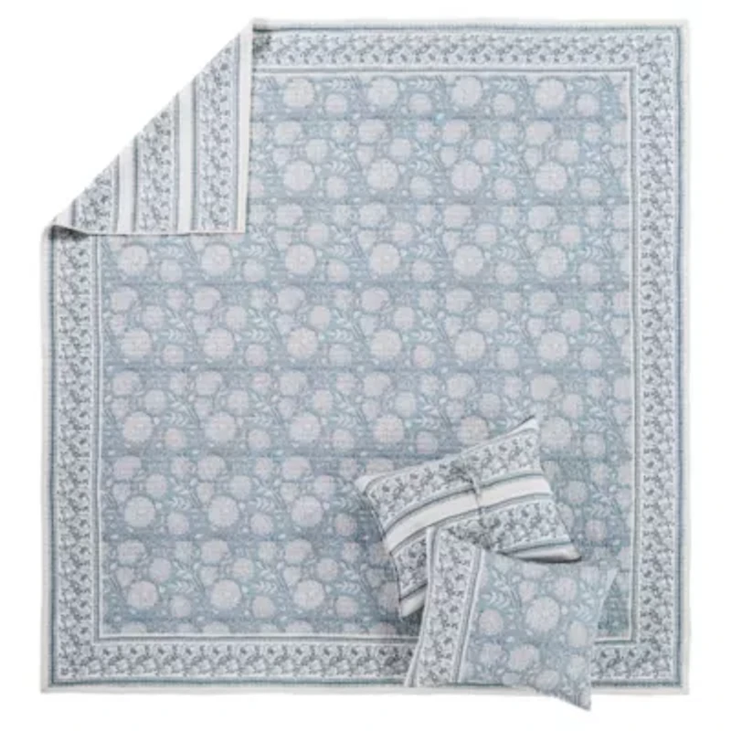 Adare Taupe Quilt Set