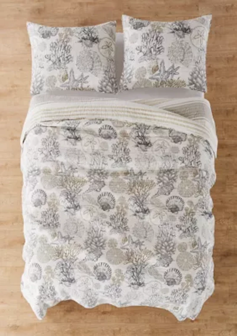 Caspian Sea Reversible Quilt Set