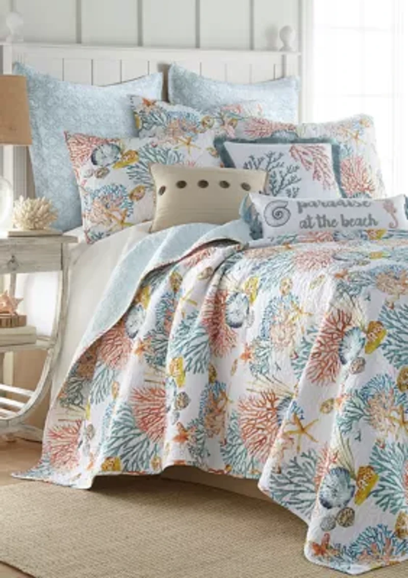 Bay Islands Reversible Quilt Set