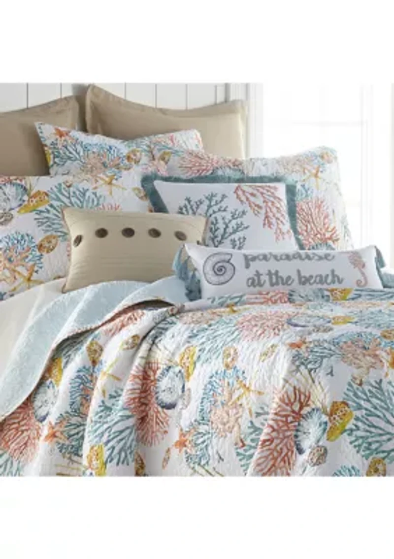 Bay Islands Reversible Quilt Set