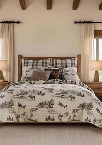 Lodge Toile Quilt Set