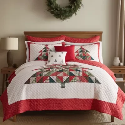 Patchwork Pine Quilt Set